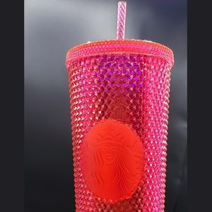 Starbucks Venti Neon Pink Tumbler 24oz